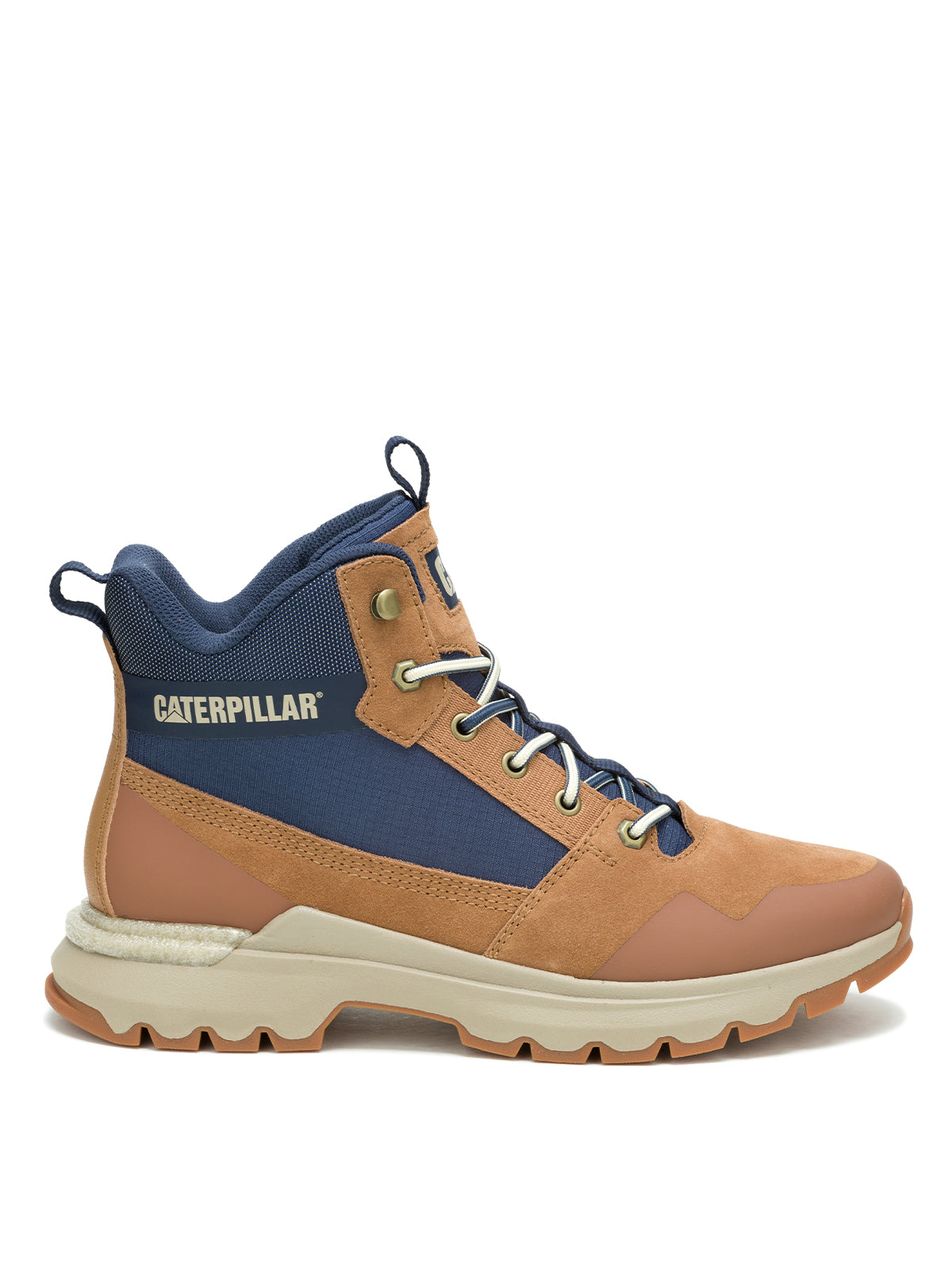 Zapatilla Con Caña Casual Hombre Colorado Sneaker Camel Cat