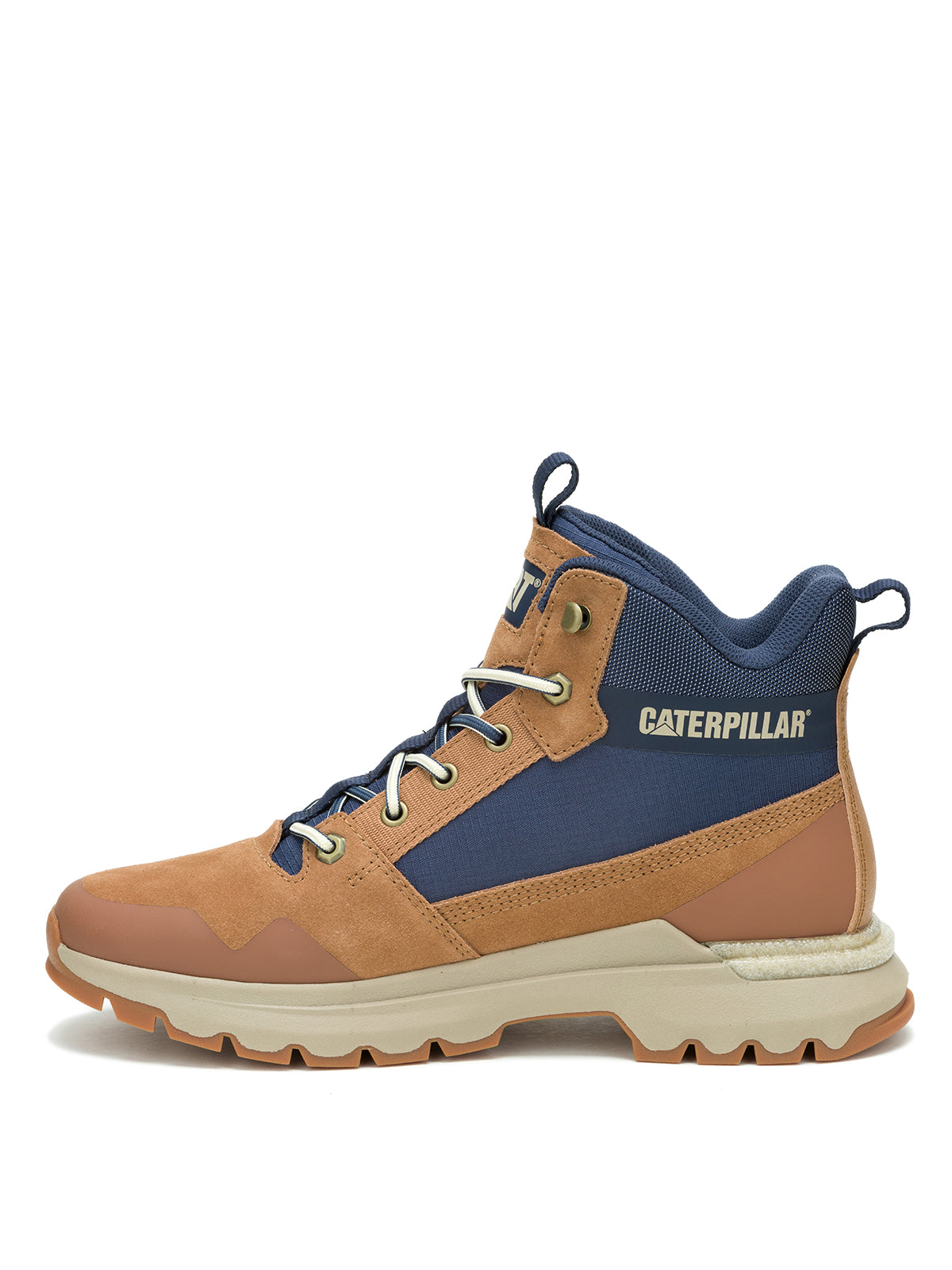 Zapatilla Con Caña Casual Hombre Colorado Sneaker Camel Cat