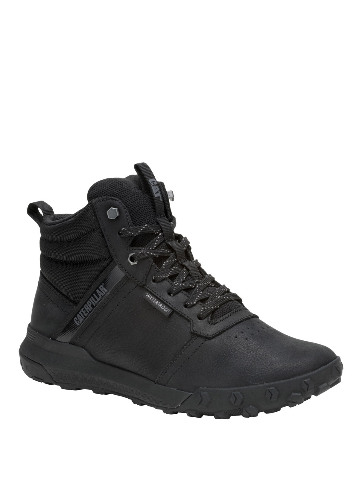 Botín Waterproof Hombre Hex Ready Mid Negro Cat