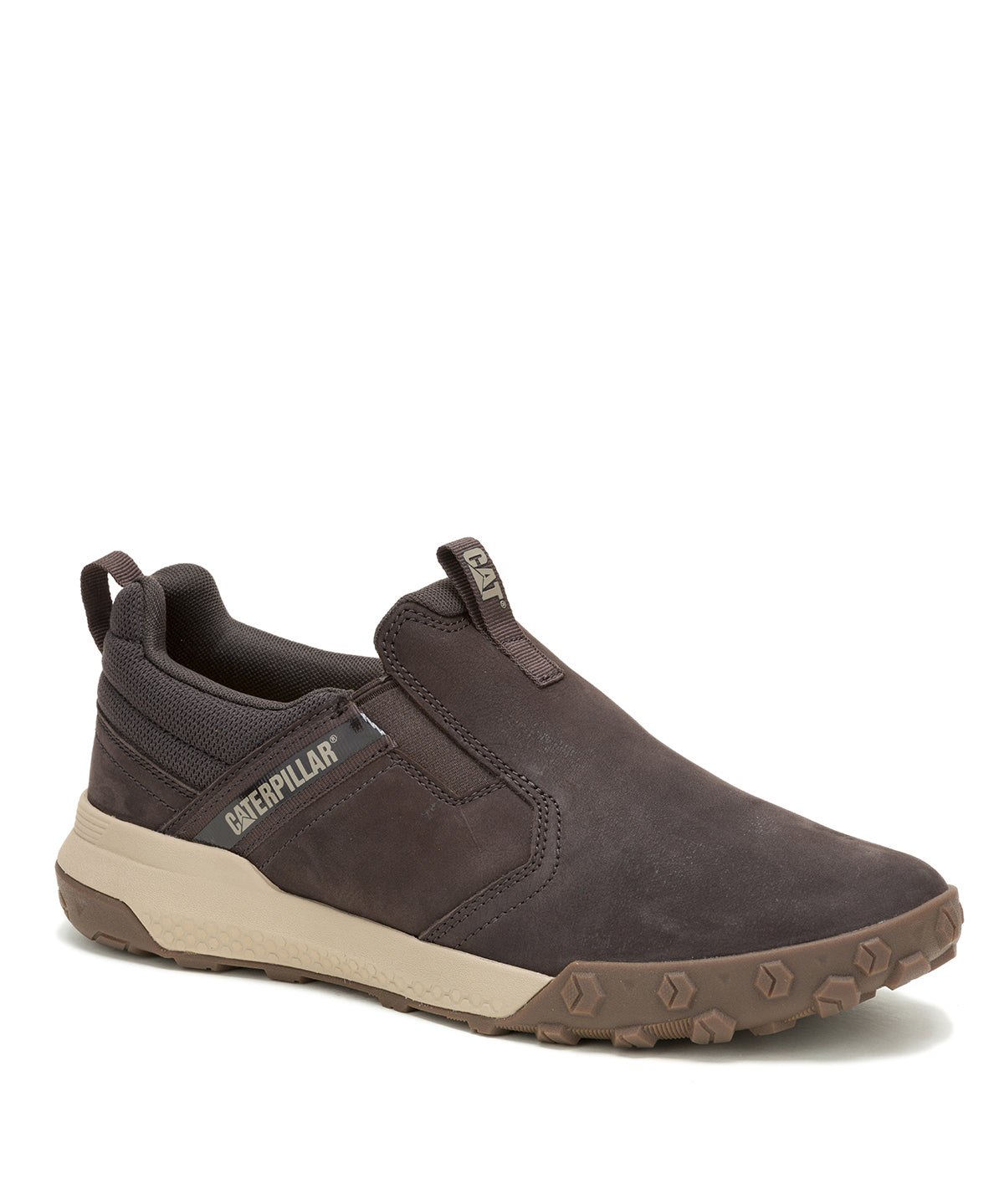 Slip On Cuero Hombre Hex Ready Café Oscuro Cat