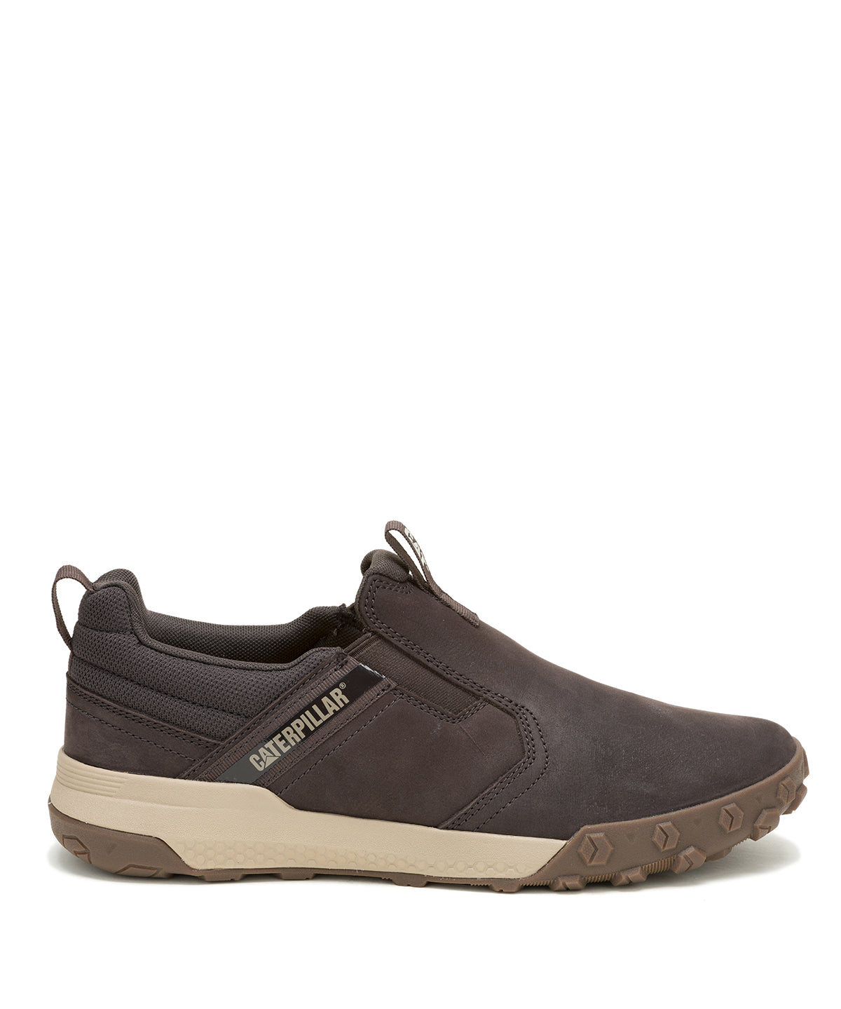 Slip On Cuero Hombre Hex Ready Café Oscuro Cat