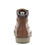 Botín Cuero Hombre Colorado Moc Toe Café Cat