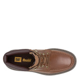 Botín Cuero Hombre Colorado Moc Toe Café Cat