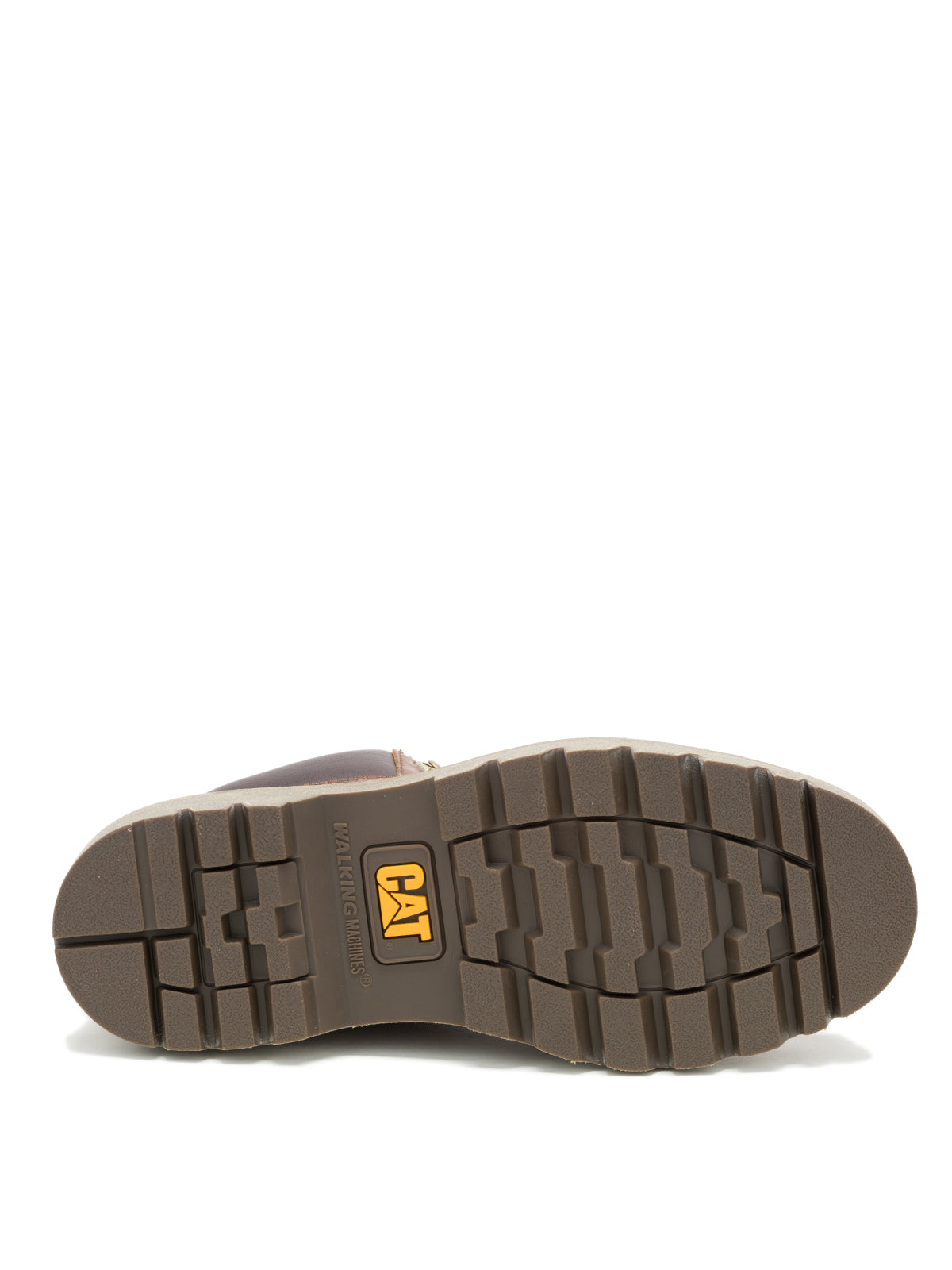 Botín Cuero Hombre Colorado Moc Toe Café Cat