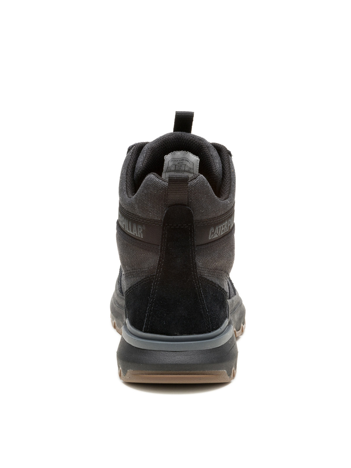 Zapatilla Con Caña Hombre Colorado Sneaker Canvas Negro Cat