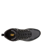Zapatilla Con Caña Hombre Colorado Sneaker Canvas Negro Cat