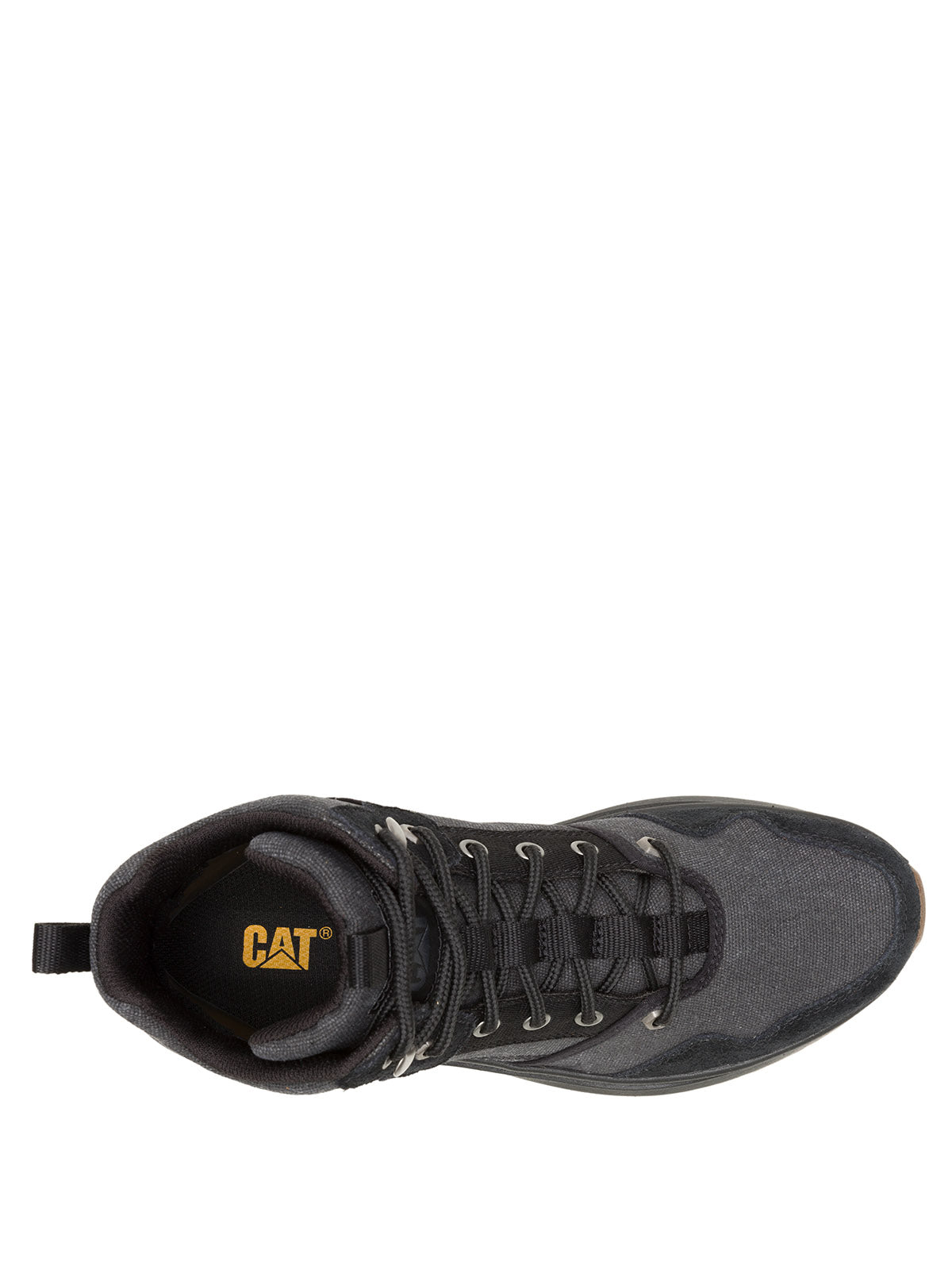 Zapatilla Con Caña Hombre Colorado Sneaker Canvas Negro Cat