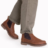 Botín Cuero Colorado 2.0 Chelsea Hombre Café Cat