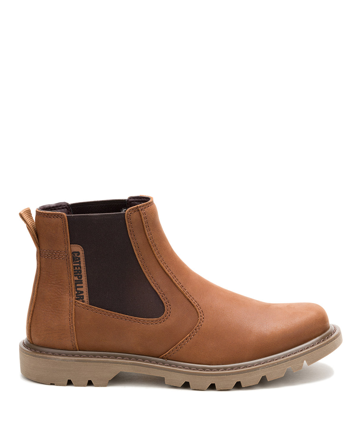 Botín Cuero Colorado 2.0 Chelsea Hombre Café Cat