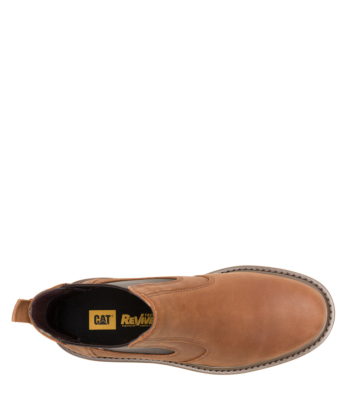 Botín Cuero Colorado 2.0 Chelsea Hombre Café Cat