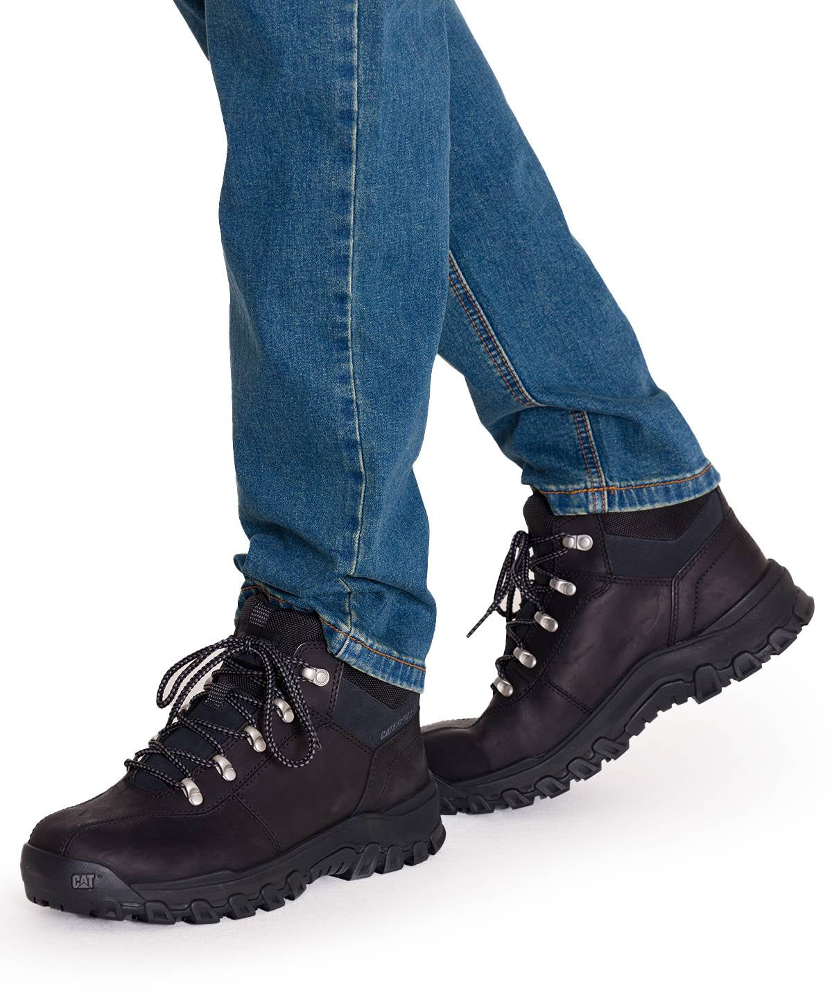 Botín Cuero Hombre Threshold Rebound Trek Negro Cat