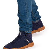 Zapatilla Con Caña Canvas Hombre Hex + Mid Azul Oscuro Cat