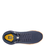 Zapatilla Con Caña Canvas Hombre Hex + Mid Azul Oscuro Cat