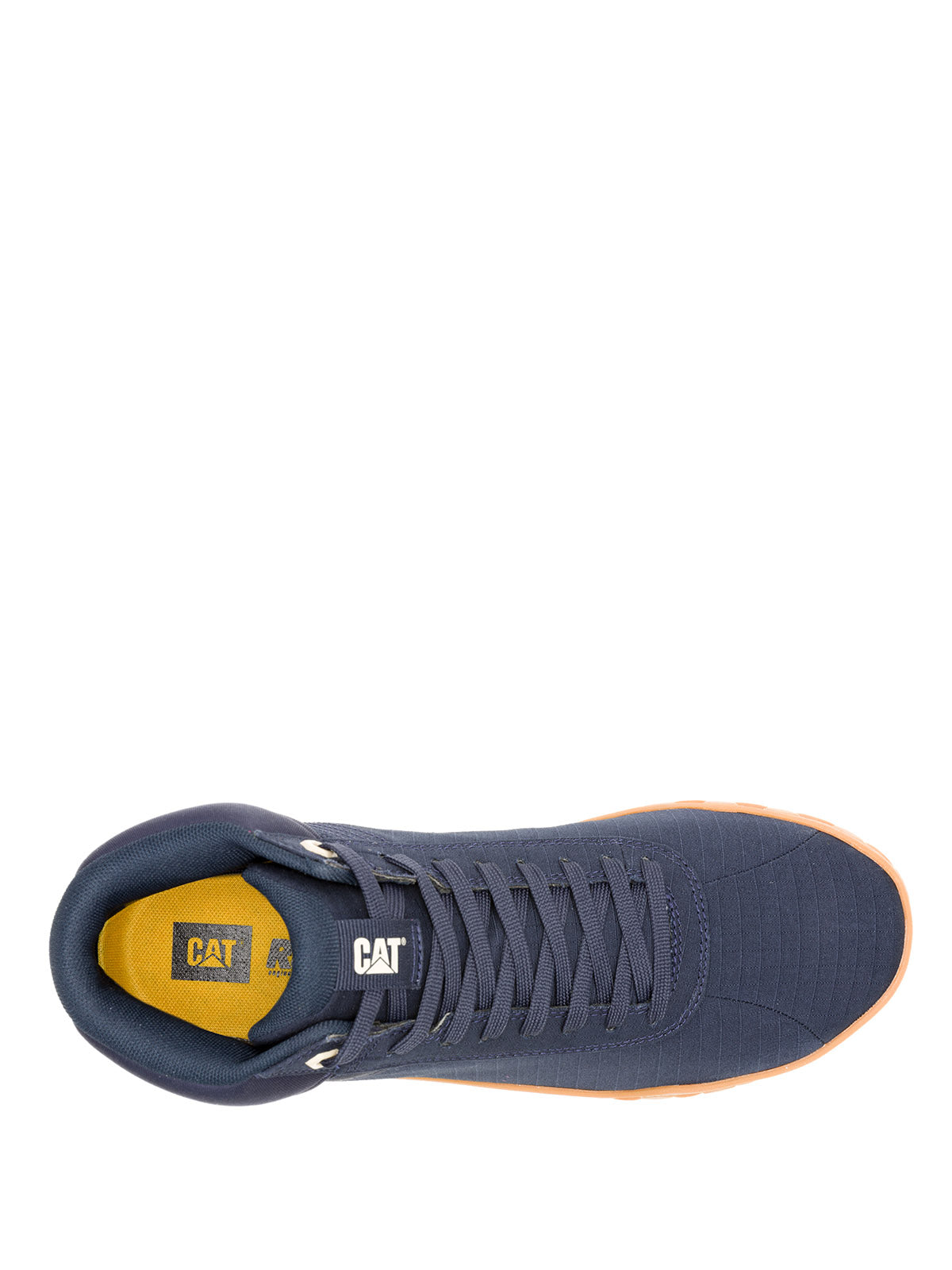 Zapatilla Con Caña Canvas Hombre Hex + Mid Azul Oscuro Cat