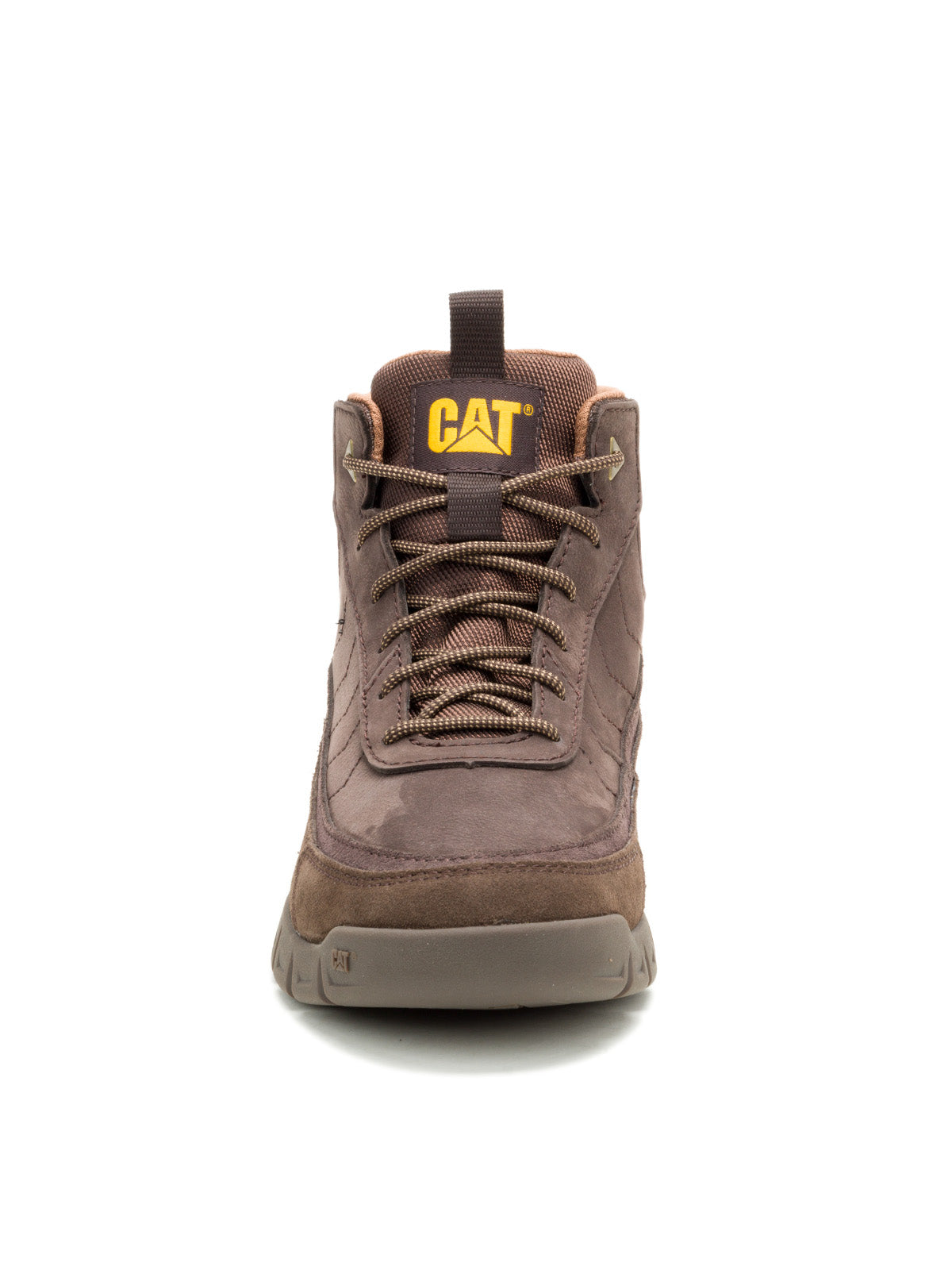 Zapatilla Caña Alta Hombre Versage Mid Café Oscuro Cat