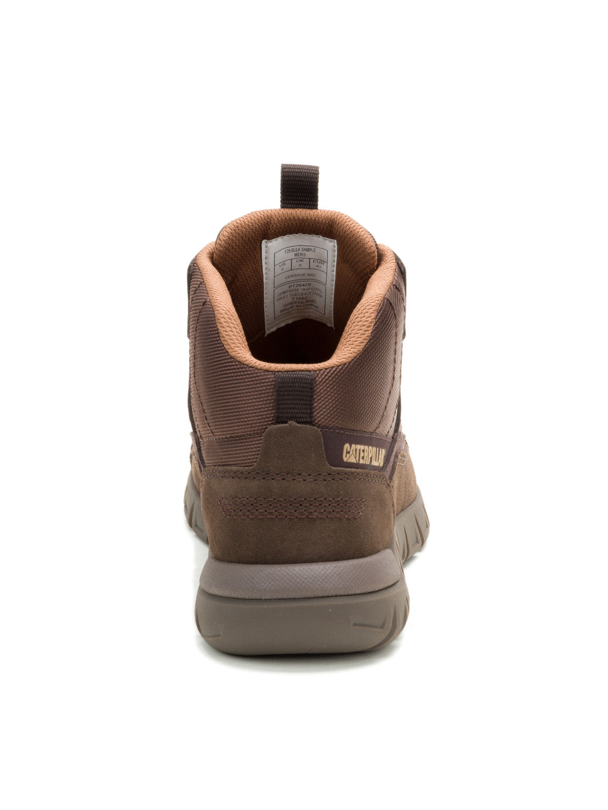 Zapatilla Caña Alta Hombre Versage Mid Café Oscuro Cat