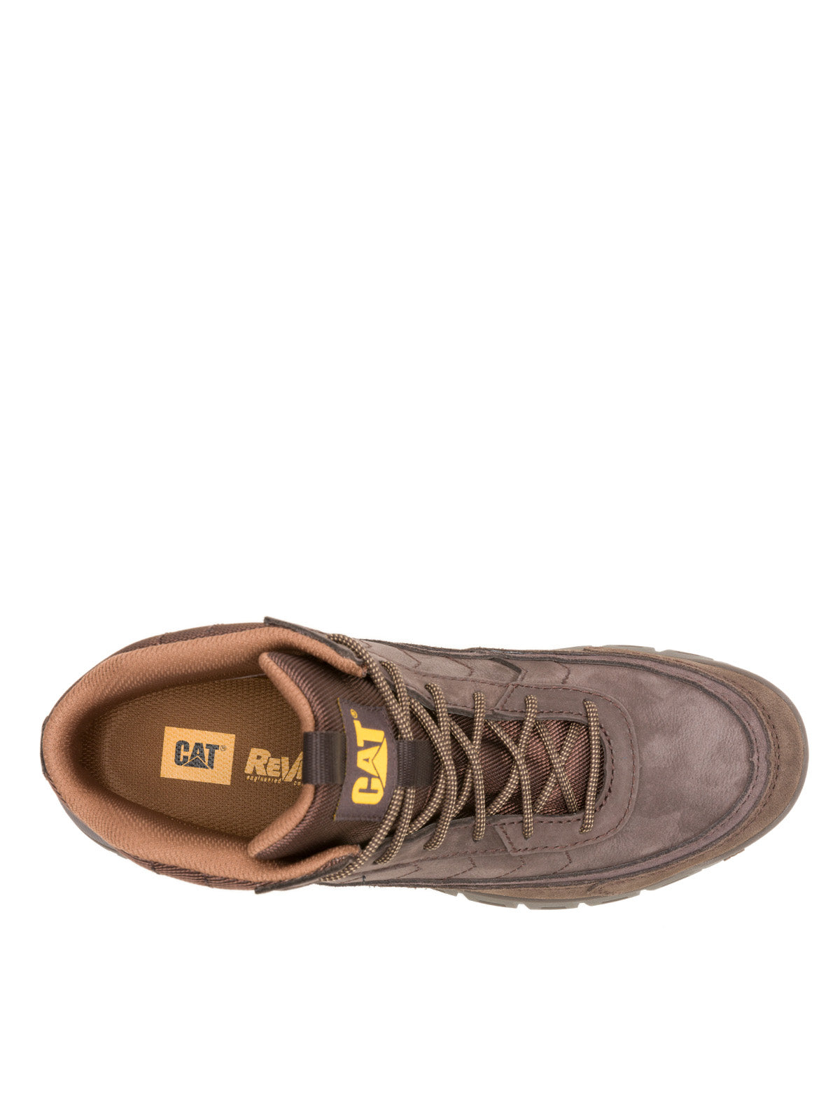 Zapatilla Caña Alta Hombre Versage Mid Café Oscuro Cat