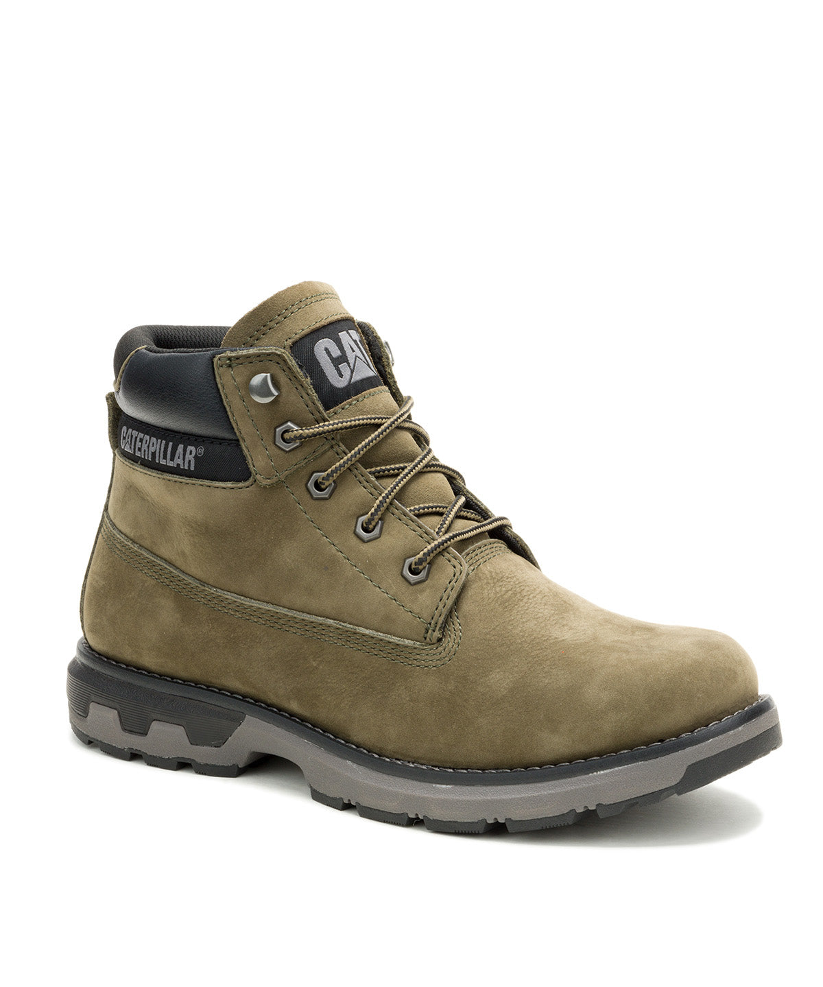 Botín de Cuero Hombre Pursue Oliva Cat