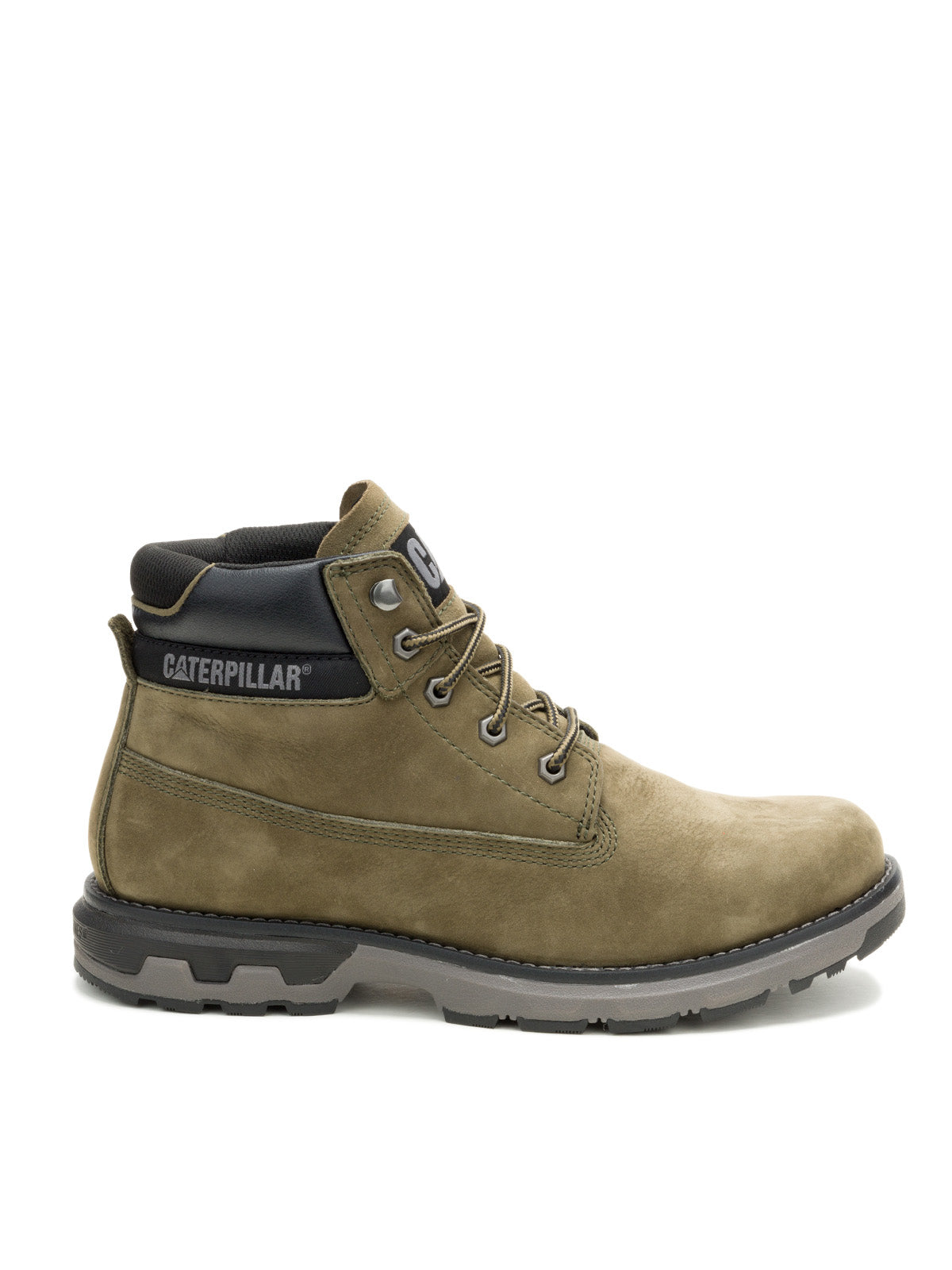 Botín de Cuero Hombre Pursue Oliva Cat