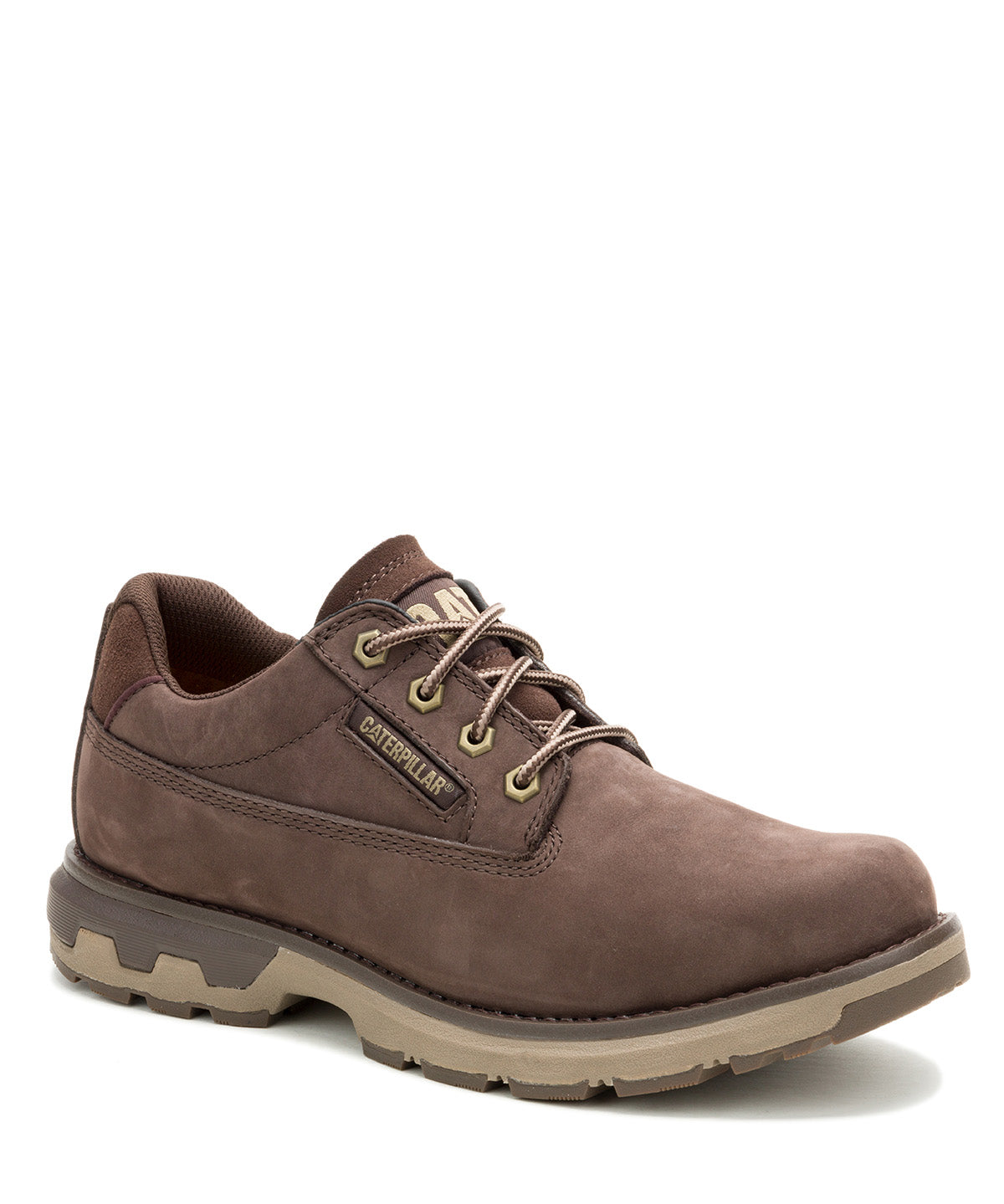 Zapatilla de Cuero Hombre Pursue Lo Café Cat