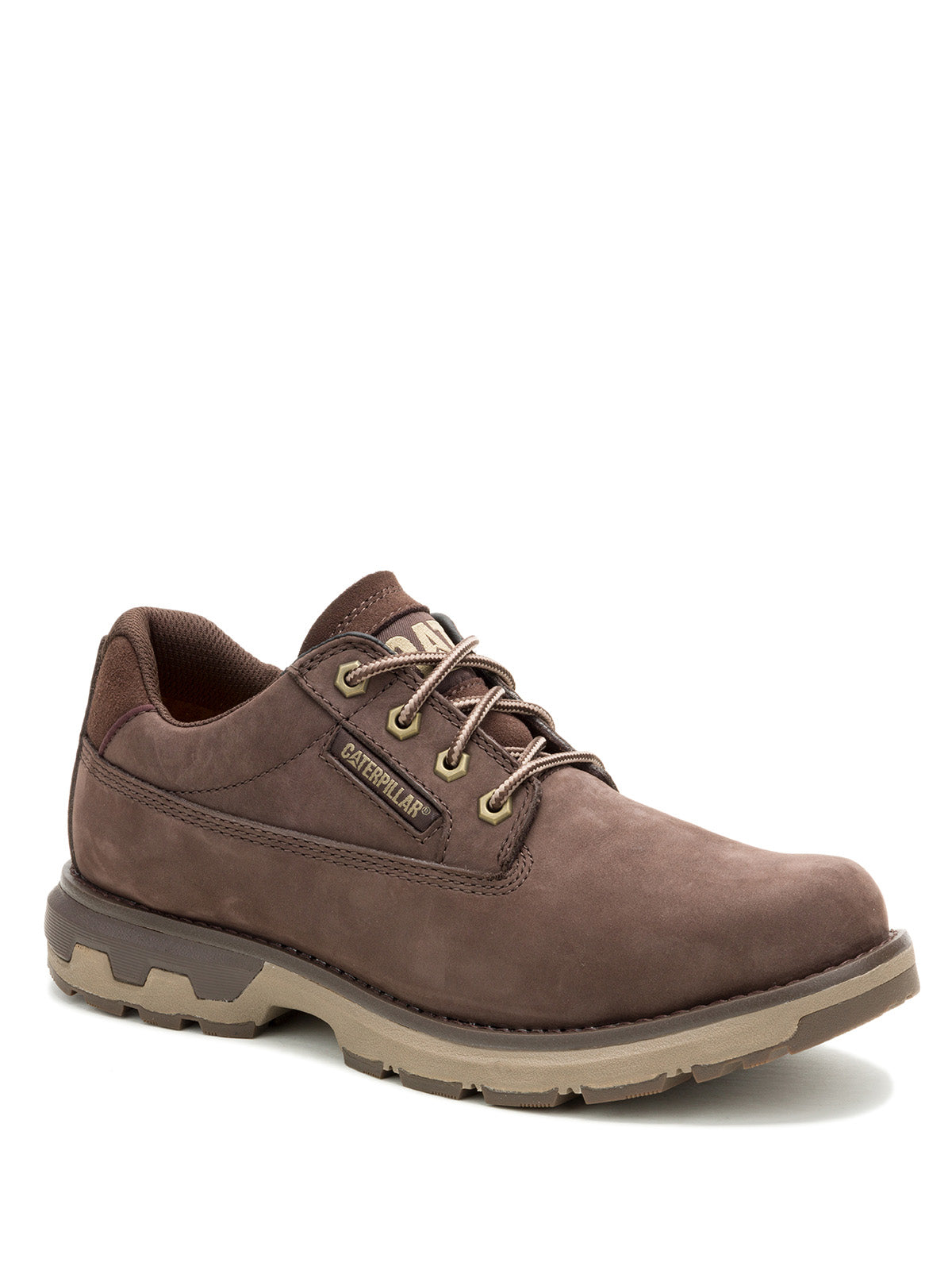 Zapatilla de Cuero Hombre Pursue Lo Café Cat