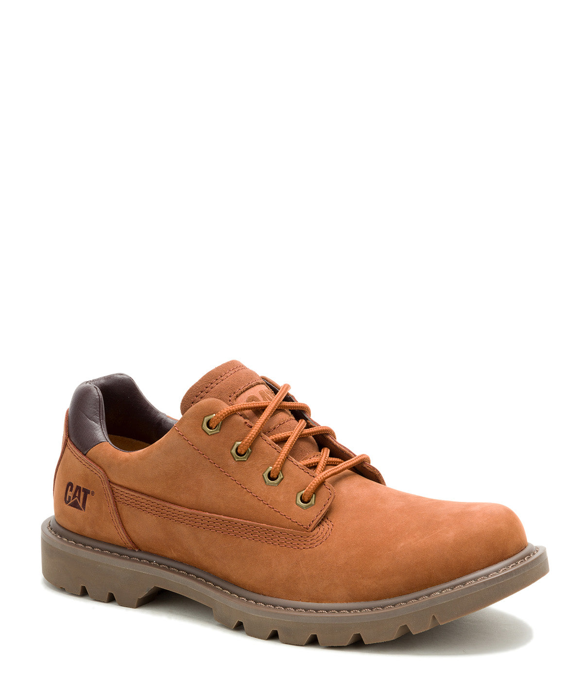 Zapato Cuero Hombre Colorado Low 2.0 Café Cat