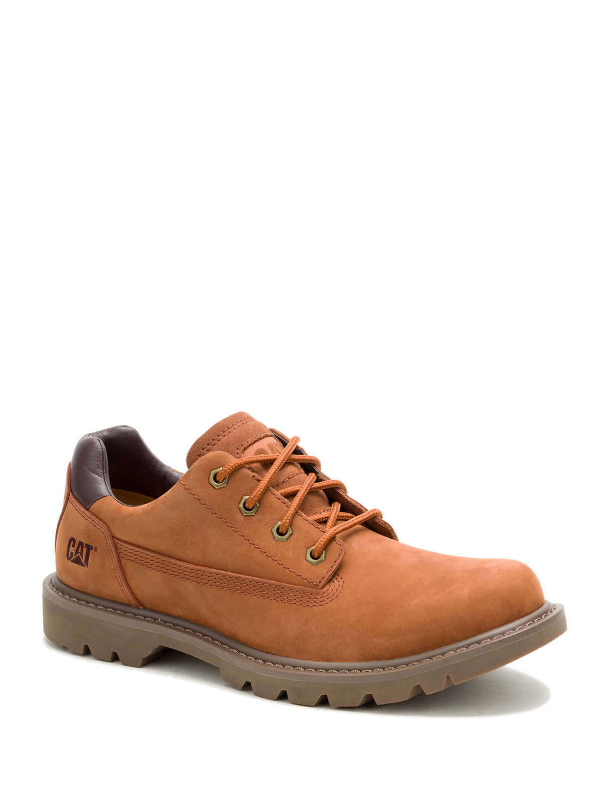 Zapato Cuero Hombre Colorado Low 2.0 Café Cat