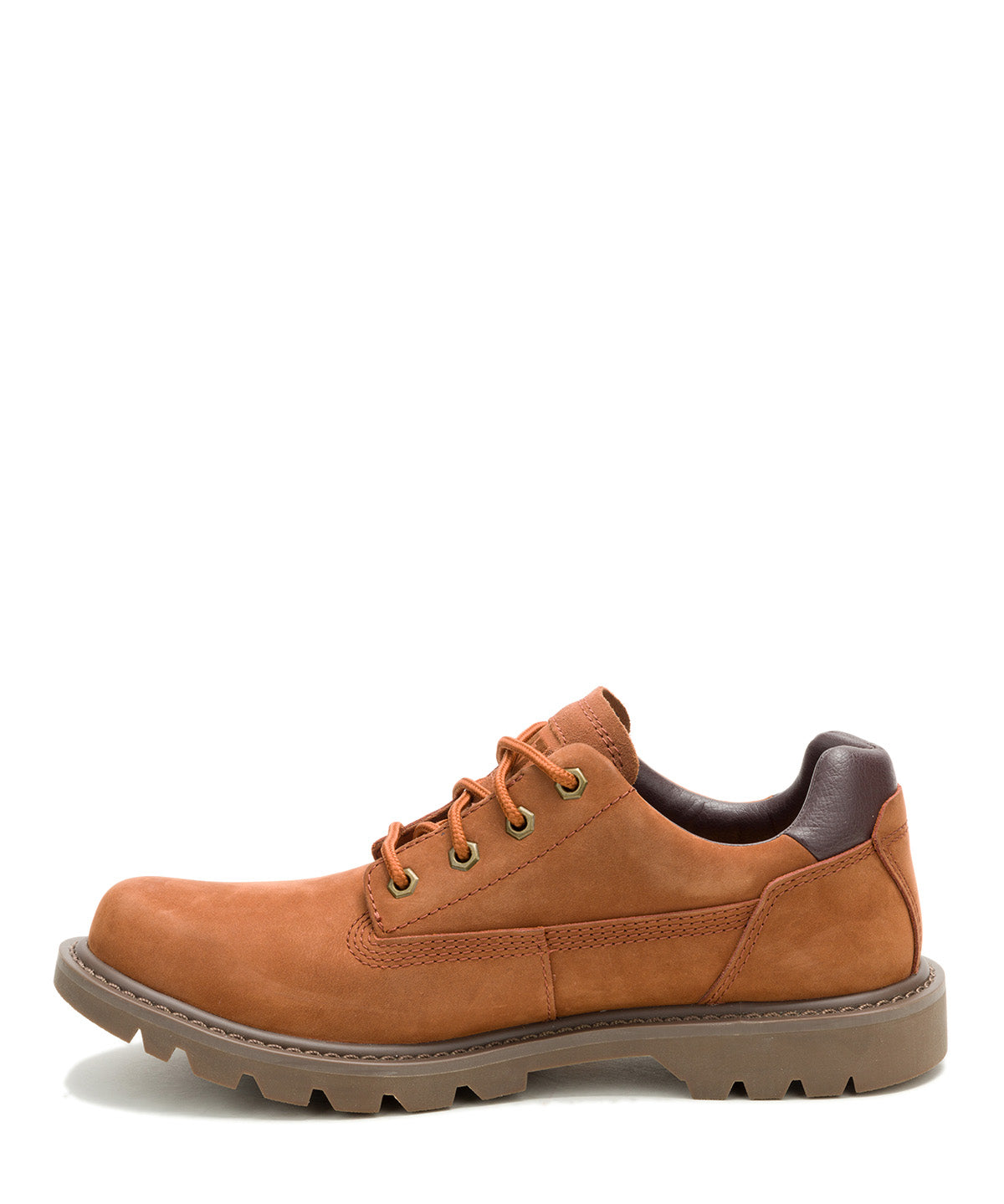 Zapato Cuero Hombre Colorado Low 2.0 Café Cat