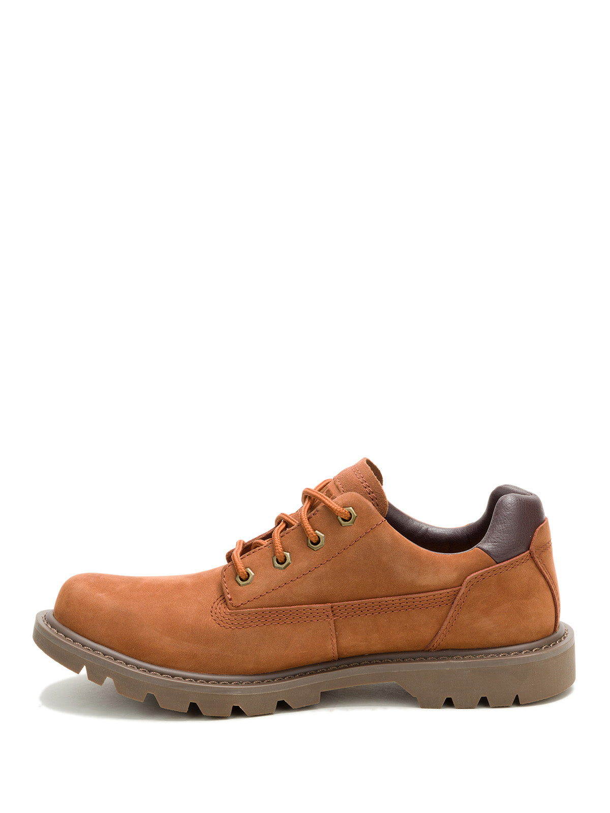 Zapato Cuero Hombre Colorado Low 2.0 Café Cat