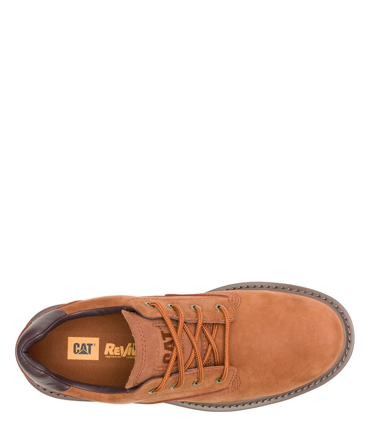 Zapato Cuero Hombre Colorado Low 2.0 Café Cat