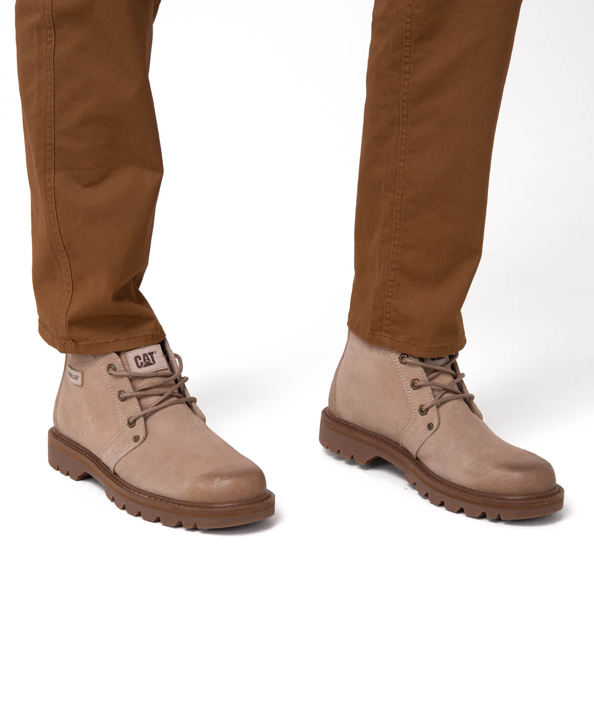 Botín Cuero Hombre Grader Chukka Beige Cat