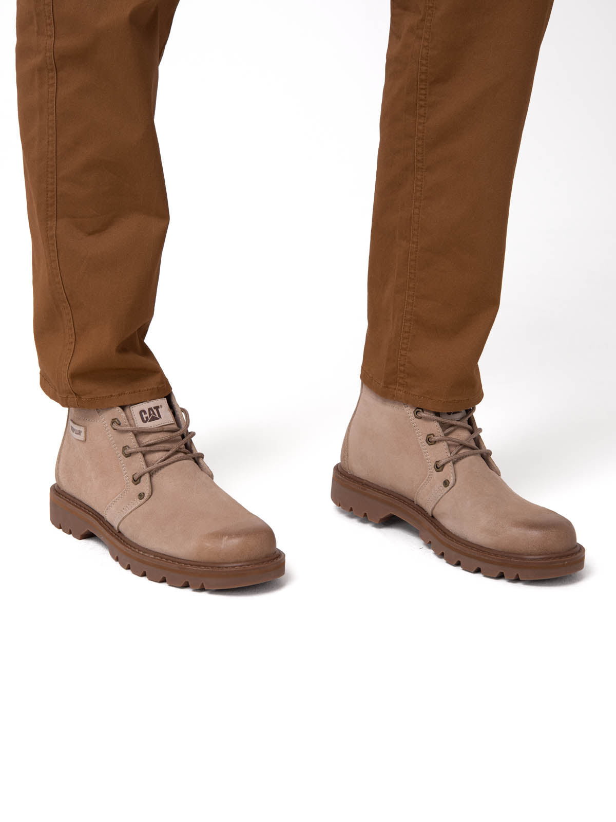 Botín Cuero Hombre Grader Chukka Beige Cat