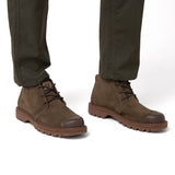 Botín Cuero Hombre Grader Chukka Verde Oliva Cat