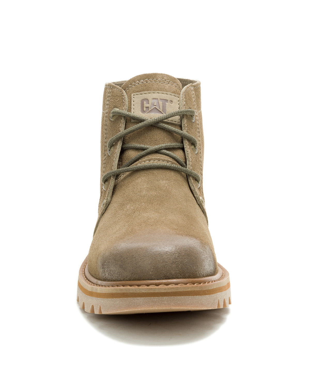 Botín Cuero Hombre Grader Chukka Verde Oliva Cat