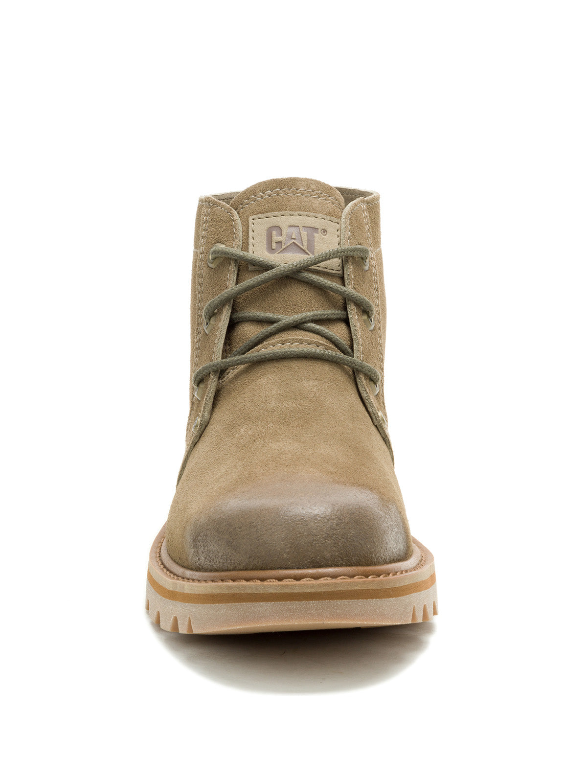 Botín Cuero Hombre Grader Chukka Verde Oliva Cat