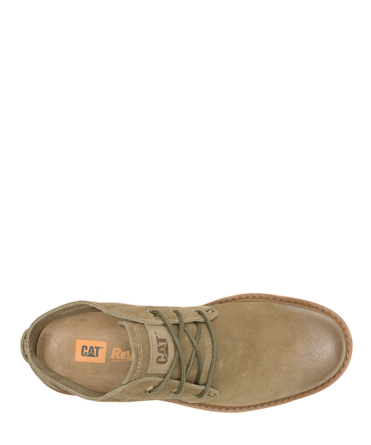 Botín Cuero Hombre Grader Chukka Verde Oliva Cat