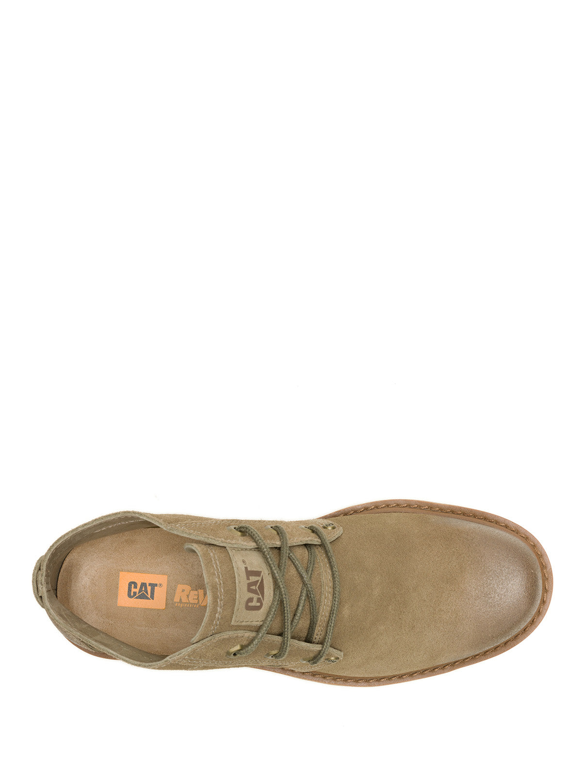 Botín Cuero Hombre Grader Chukka Verde Oliva Cat