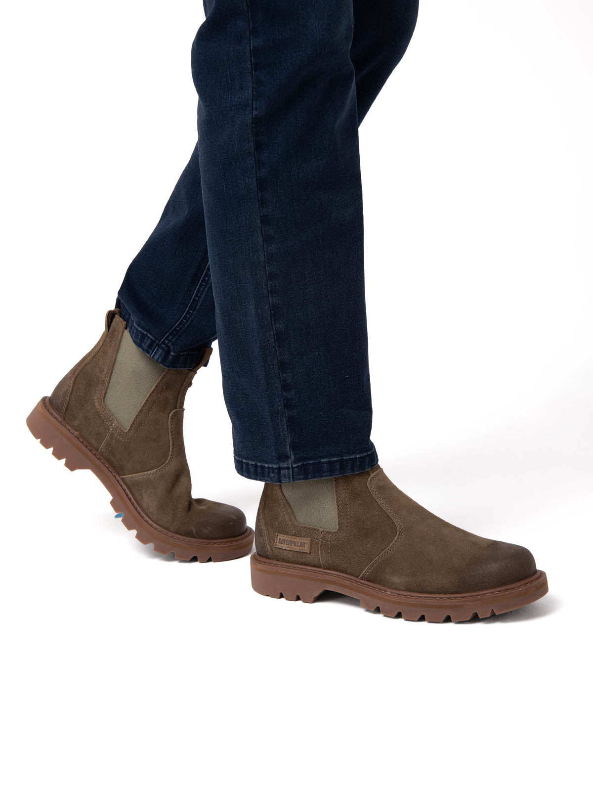 Botín Hombre Grader Chelsea Verde Oliva Cat