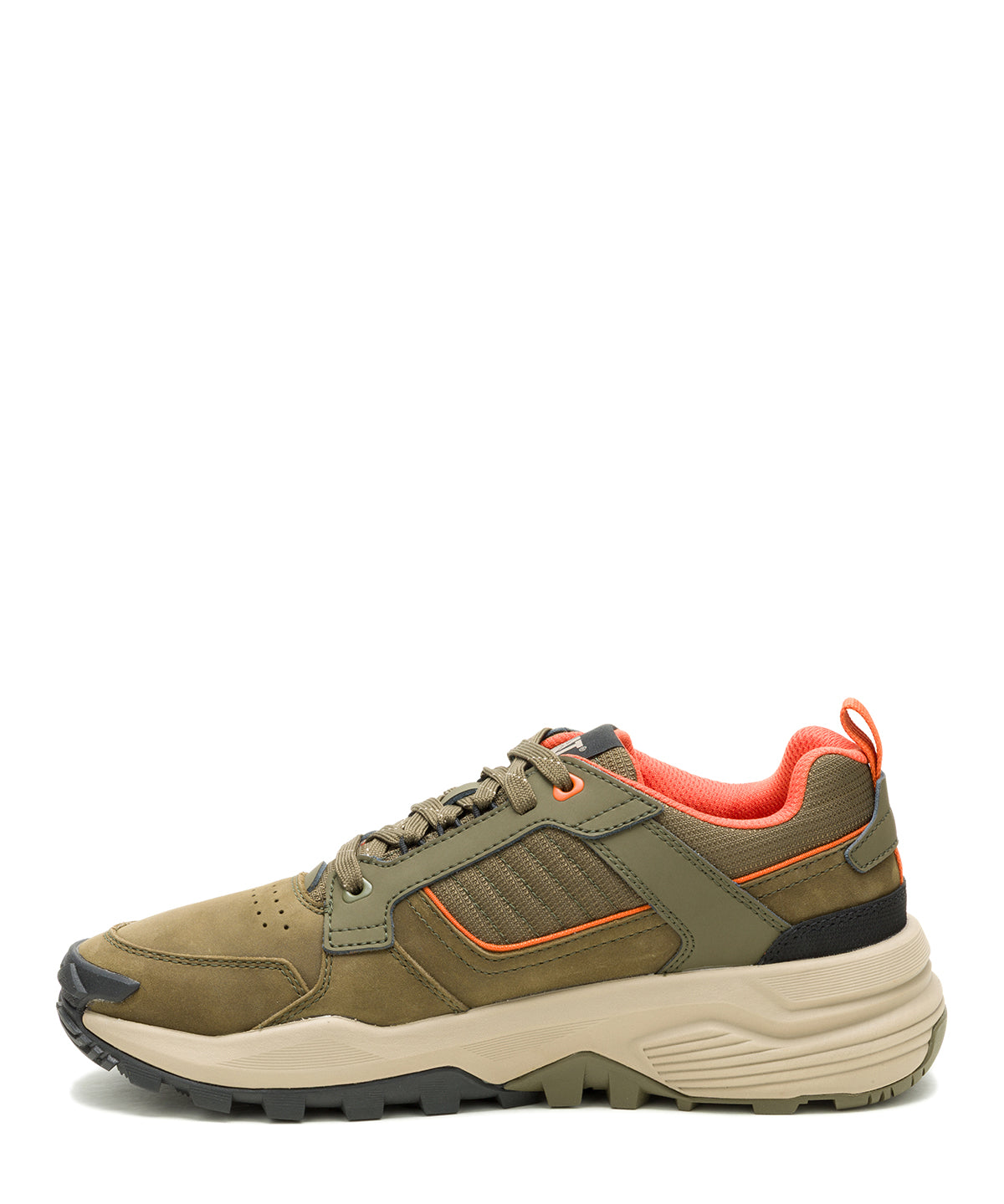 Zapatilla Hombre Grapple Leather Verde Oliva Cat