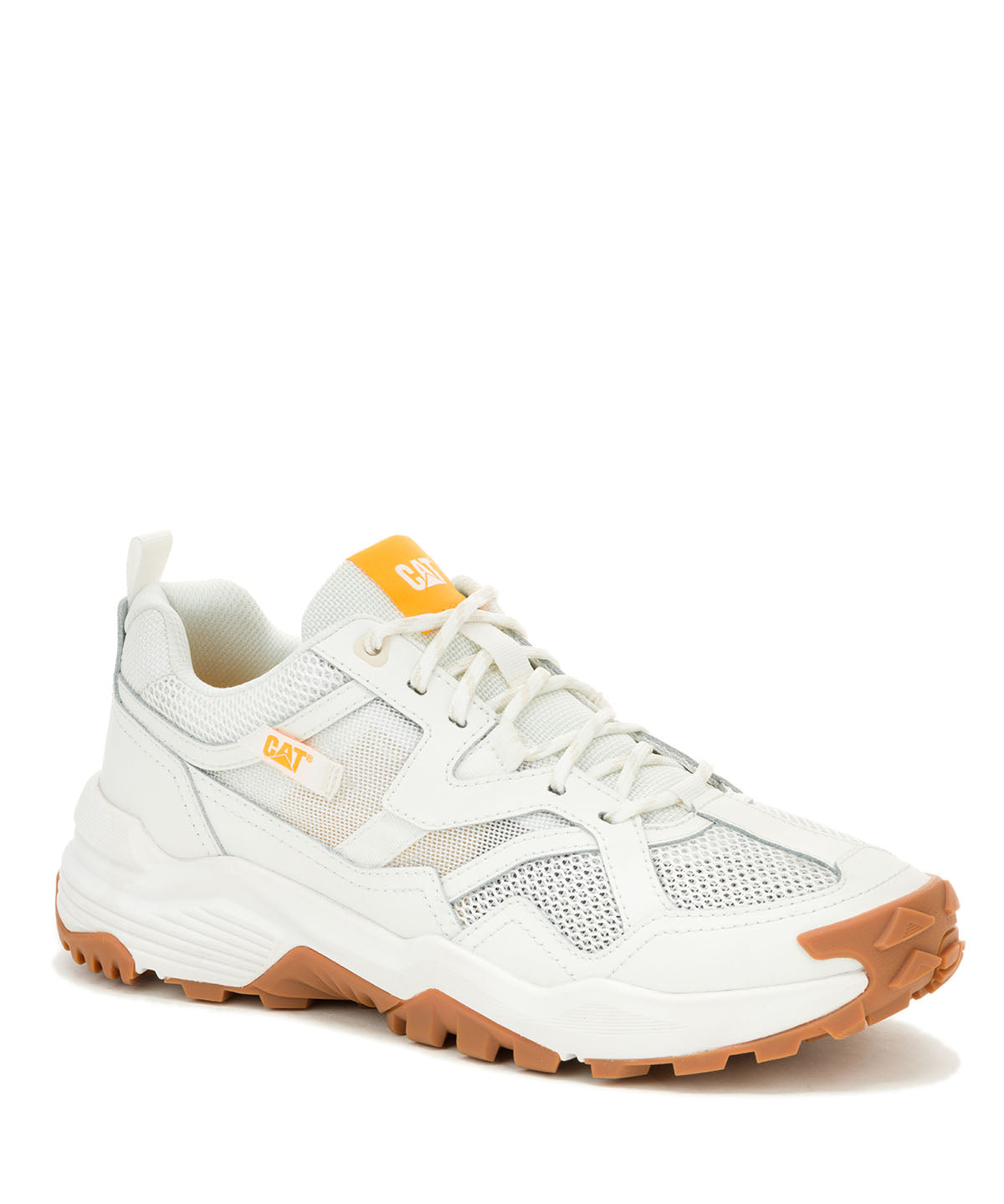 Zapatilla Hombre Grapple Leather Mesh Blanco Cat