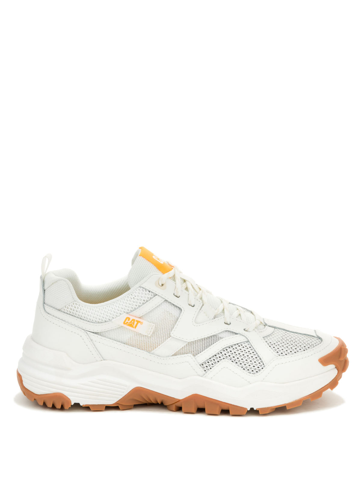 Zapatilla Hombre Grapple Leather Mesh Blanco Cat