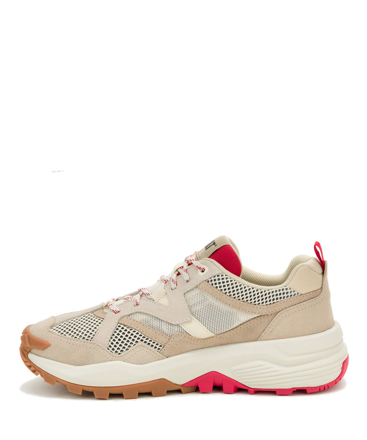 Zapatilla Hombre Grapple Suede Mesh Beige Cat