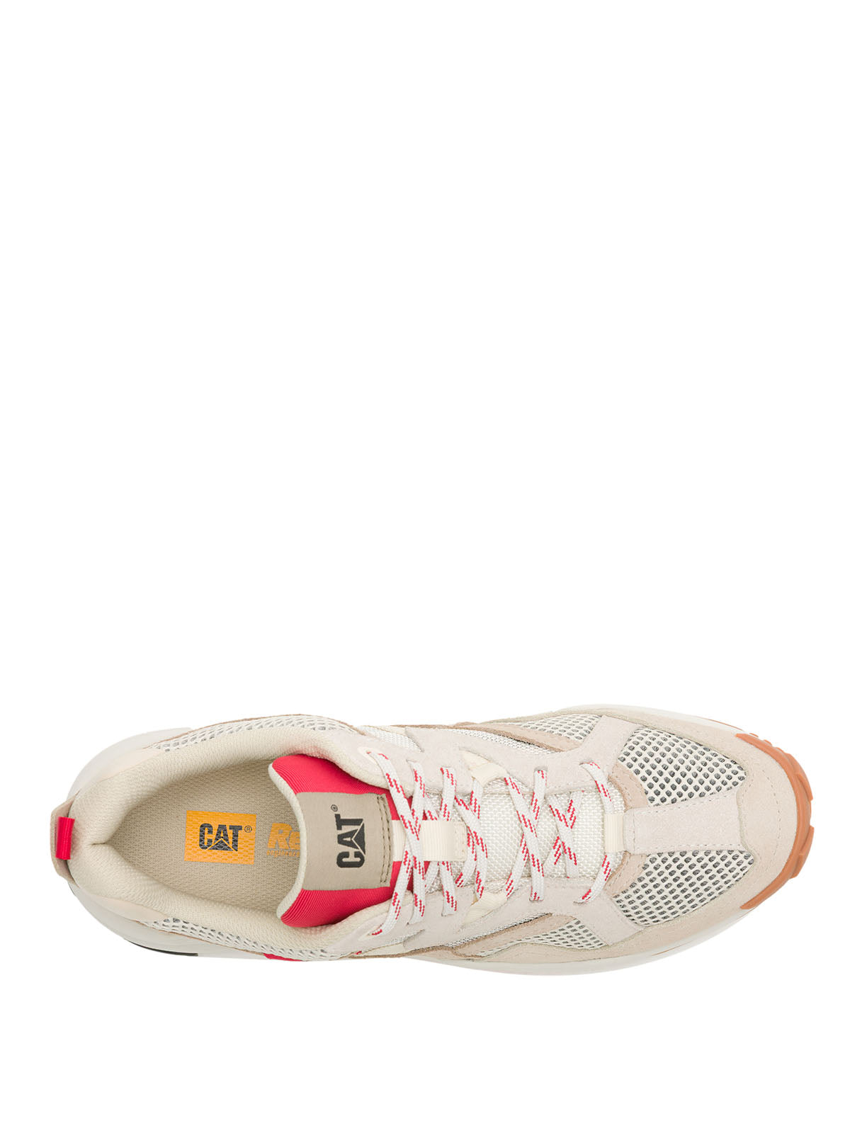 Zapatilla Hombre Grapple Suede Mesh Beige Cat