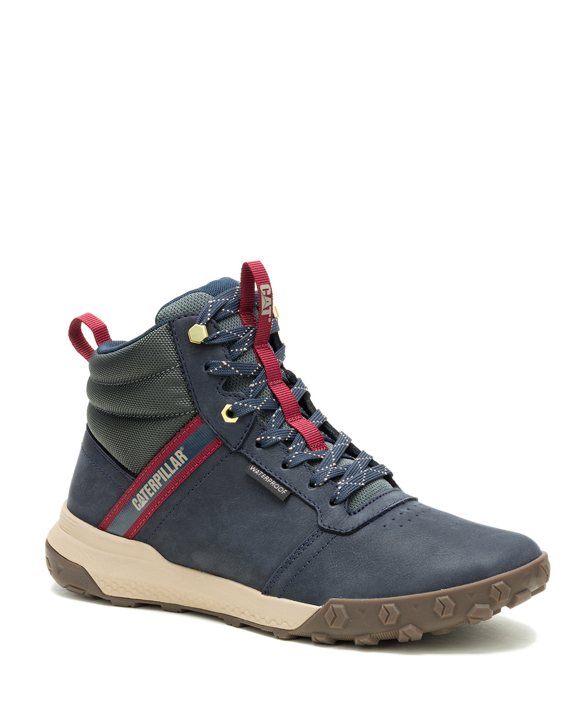 Zapatilla Con Caña Hombre Hex Ready Mid WP Azul Cat