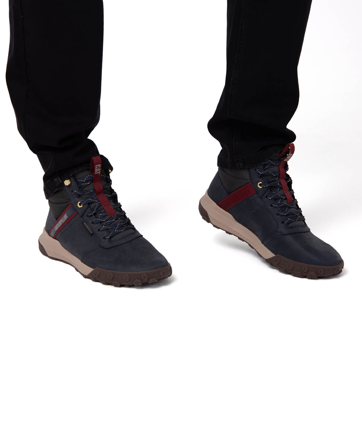 Zapatilla Con Caña Hombre Hex Ready Mid WP Azul Cat