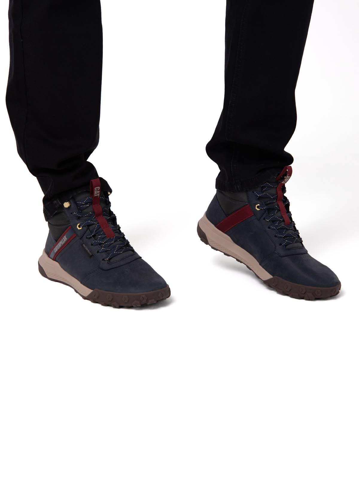 Zapatilla Con Caña Hombre Hex Ready Mid WP Azul Cat