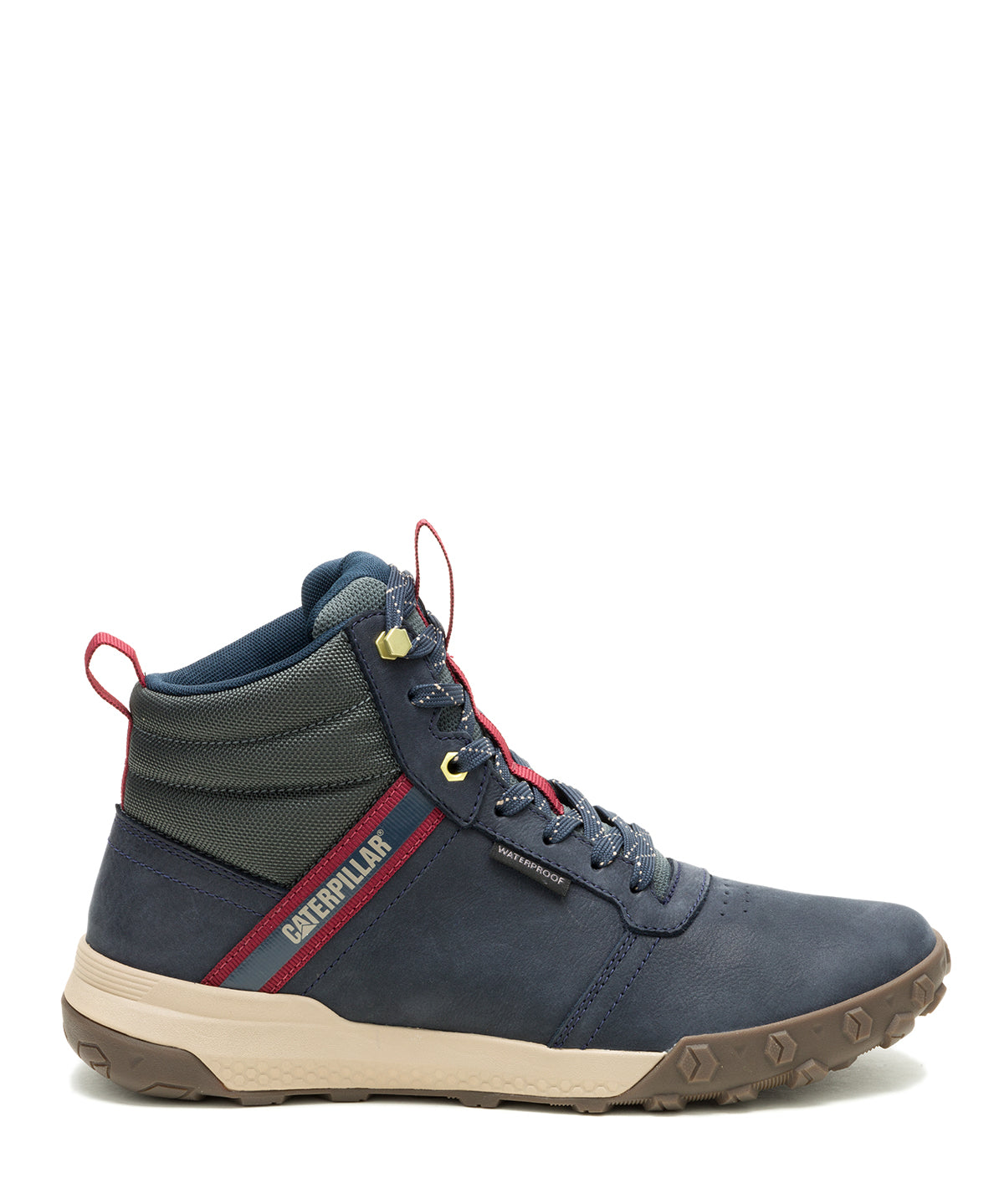Zapatilla Con Caña Hombre Hex Ready Mid WP Azul Cat