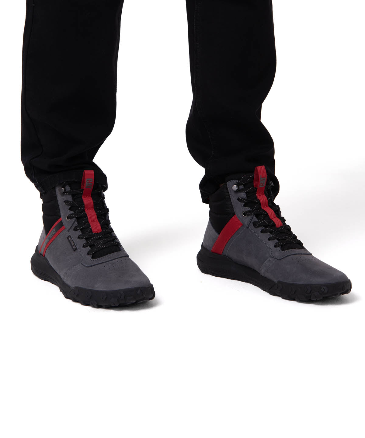 Zapatilla con Caña Hombre Hex Ready Mid WP Gris Cat