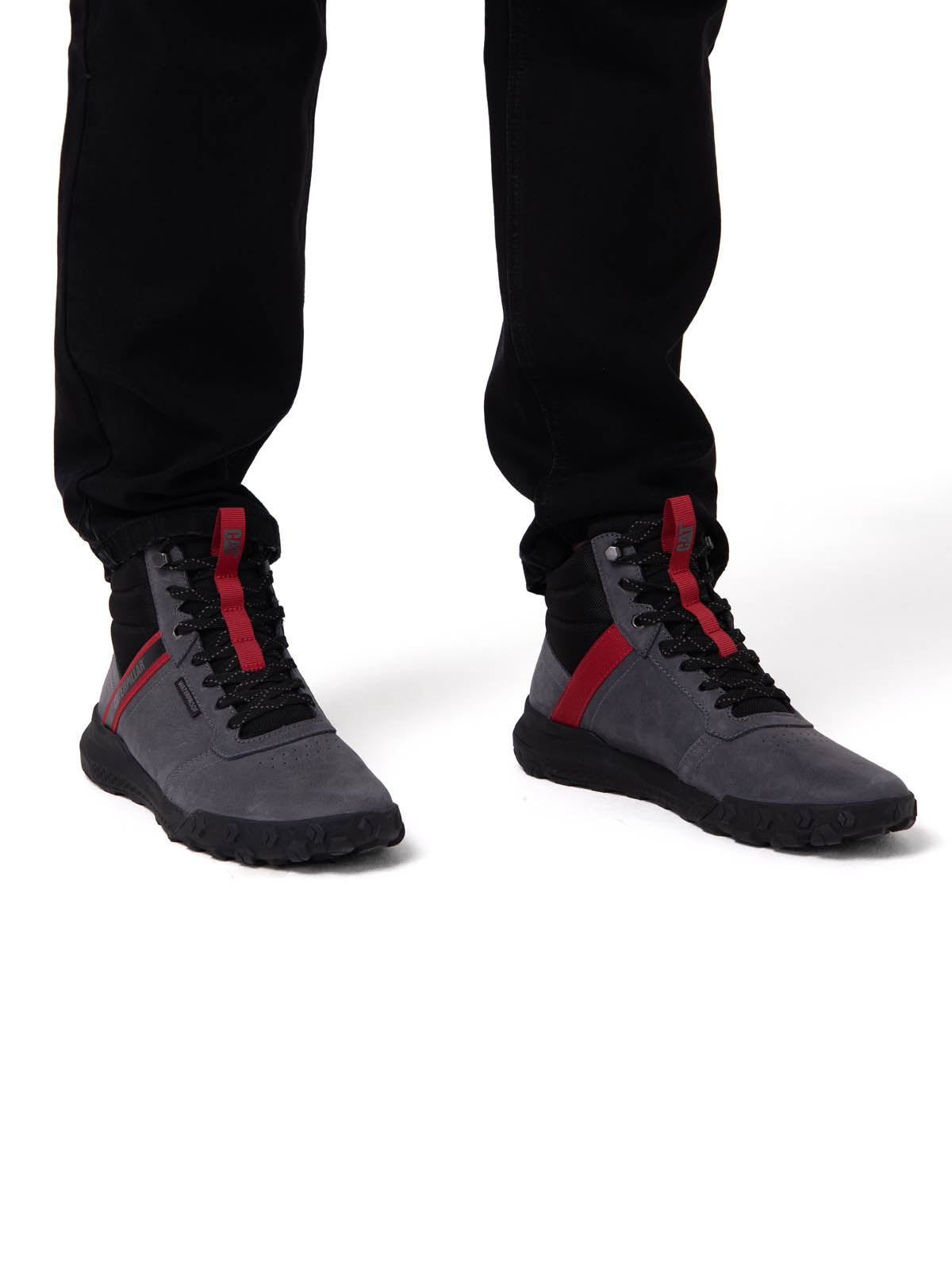 Zapatilla con Caña Hombre Hex Ready Mid WP Gris Cat