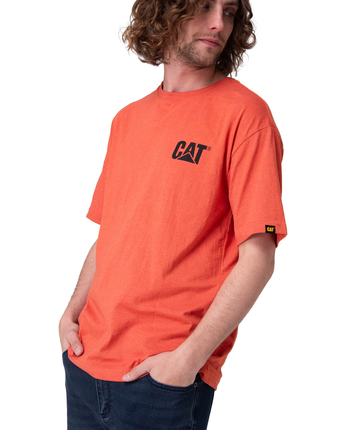 Polera Manga Corta Hombre Trademark Tee Rojo
